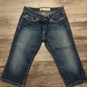 Dark Blue Cropped Jeans
